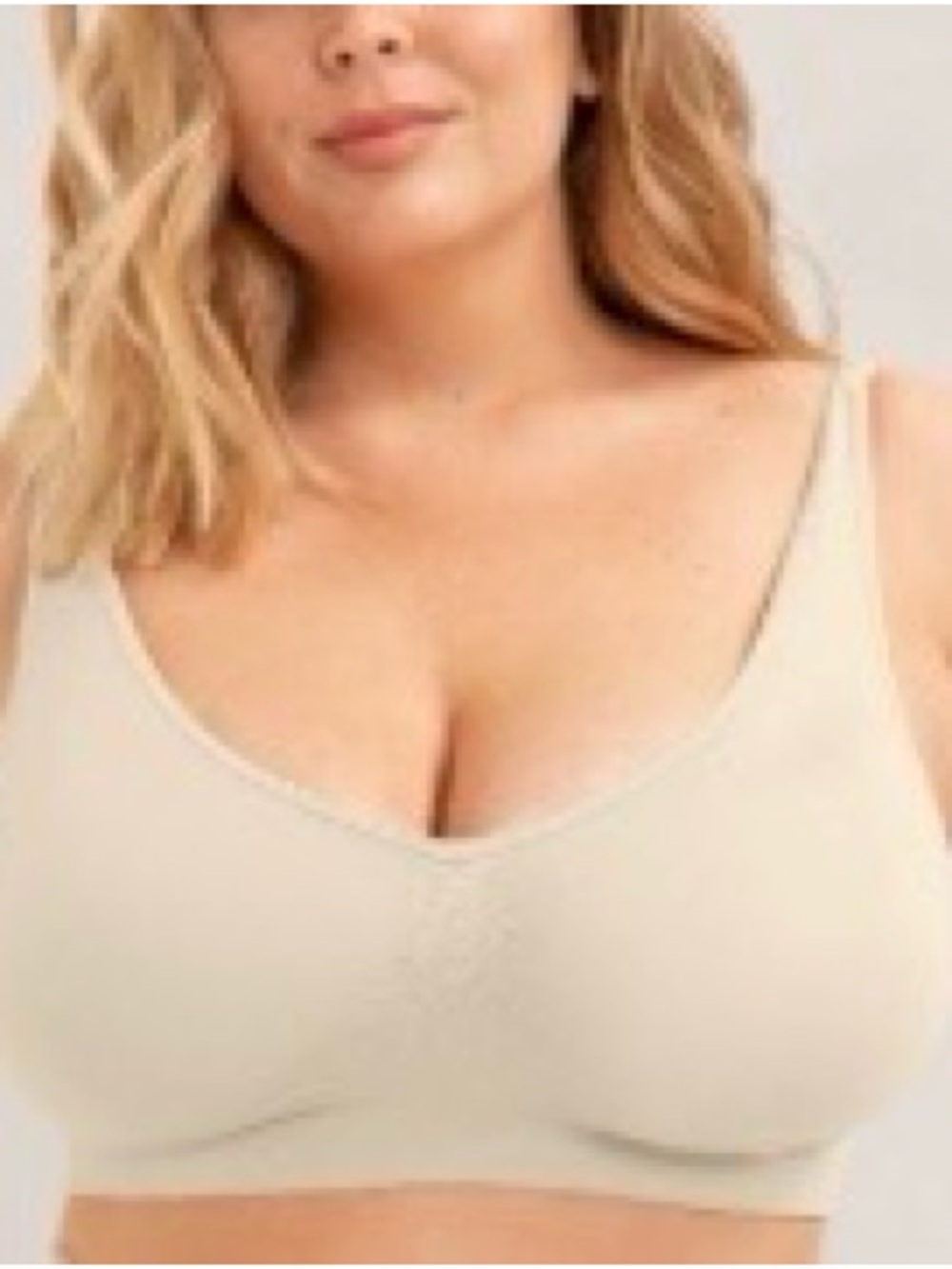 Truekind Everyday Wireless Bralette New /NWT  XL Cream